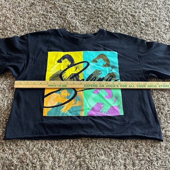 Selena cropped top singer music 90s short sleeve tee - Picture 4 of 5